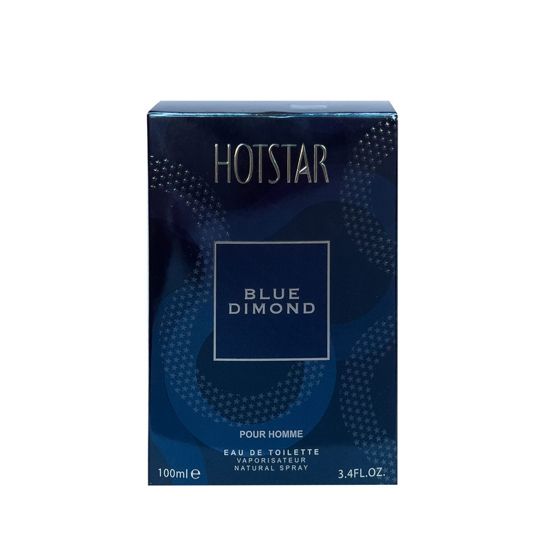 ادو تویلت مردانه هات استار مدل BLUE DIMOND حجم 100 میلی لیتر