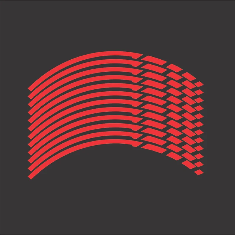 برچسب رینگ موتورسیکلت لیزارد مدل رفلکتیو کد LZD-1046 مجموعه 12 عددی