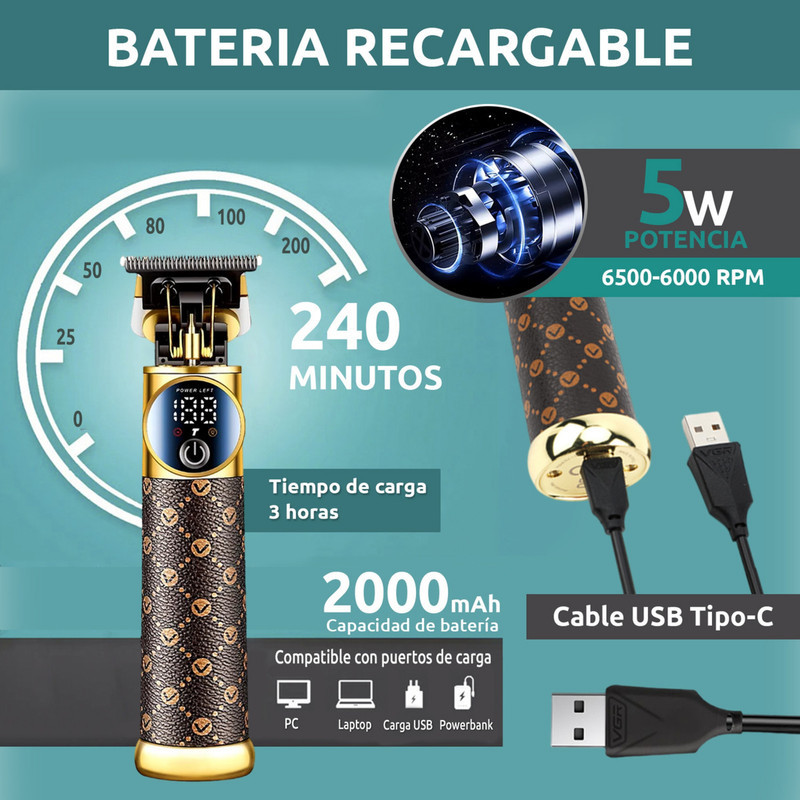ماشین اصلاح موی سر و صورت وی جی ار مدل v-942