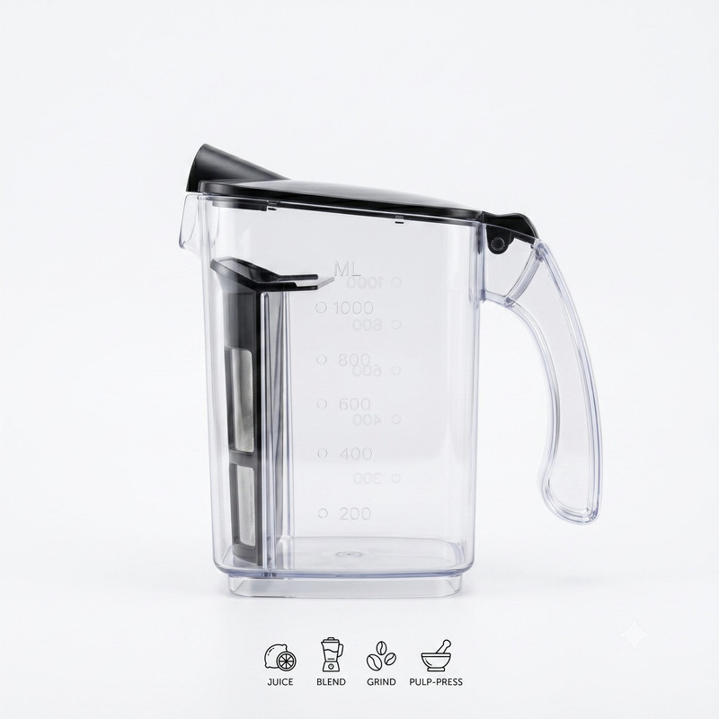 آبمیوه‌گیری چند کاره 800 وات گلدن کیچن مدل Gk500