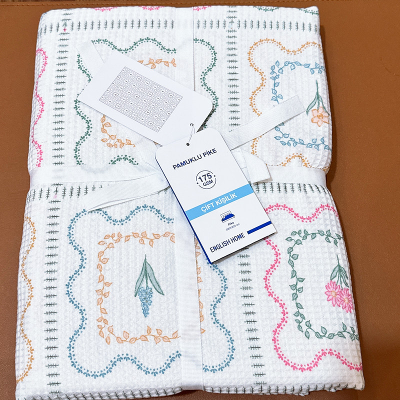 روتختی دو نفره انگلیش هوم مدل Gentle Florals سایز 220x200 سانتی‌متر