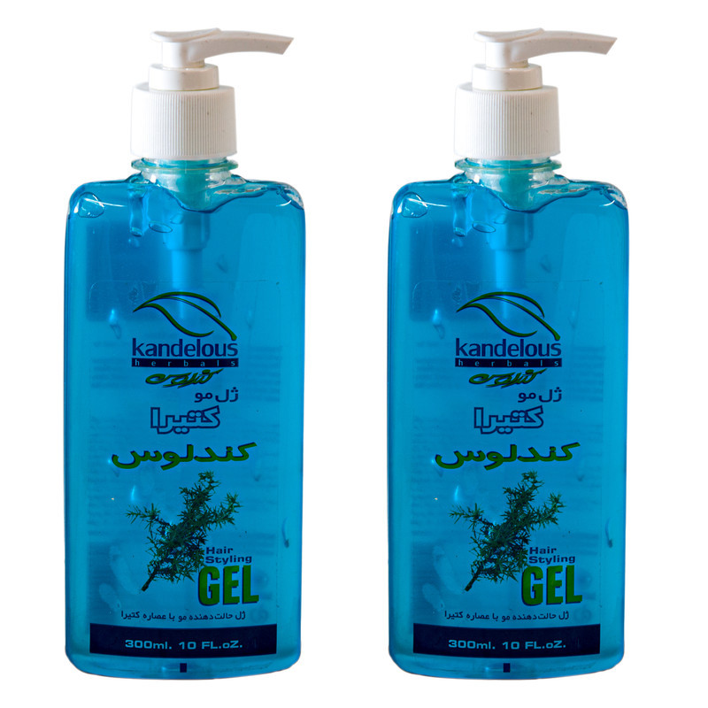 ژل مو کندلوس مدل کتیرا وزن 300 گرم بسته 2 عددی