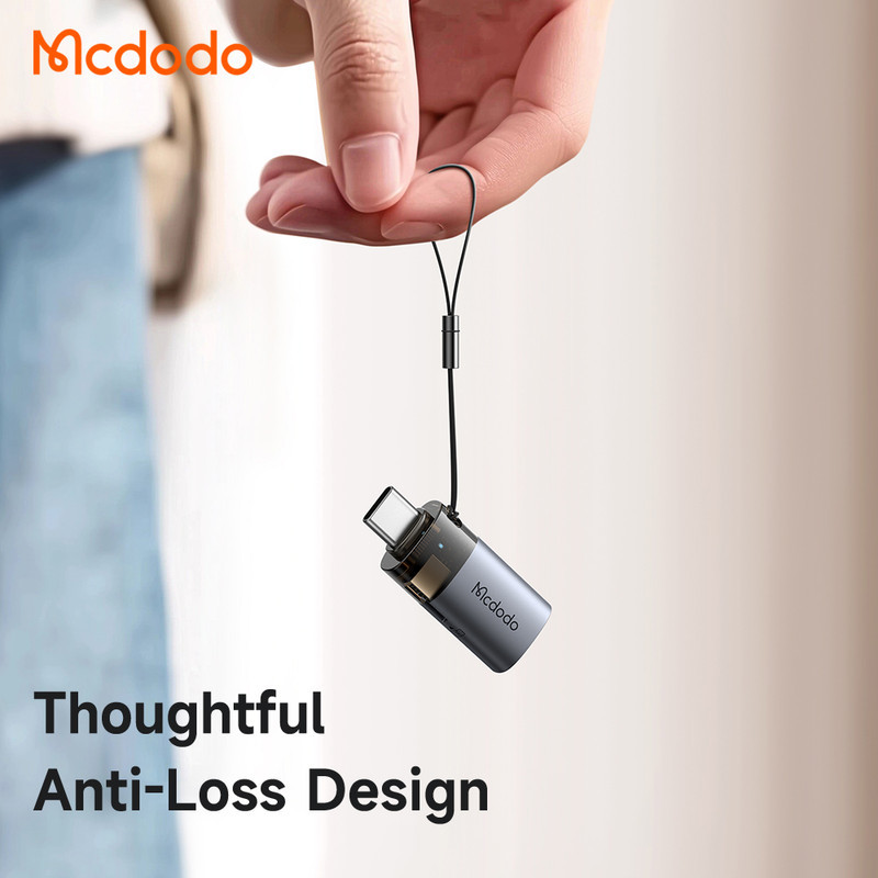مبدل USB-A  Micro SD به USB-C مک دودو مدل OT-7600