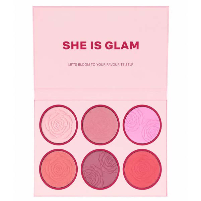 پالت رژگونه شی ایز گلم مدل Floral Blush
