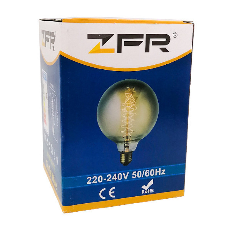 لامپ ادیسونی 60 وات زد اف آر مدل G125 Spiral پایه E27