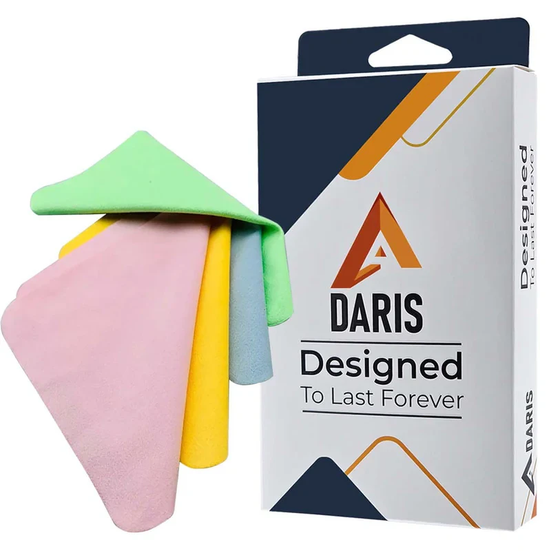 دستمال تمیز کننده صفحه نمایش موبایل و تبلت داریس مدل DS-Microfiber Cleaning بسته 4 عددی