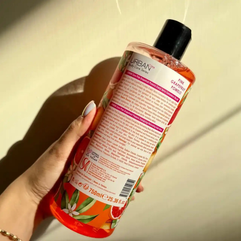 شامپو بدن اربن کر مدل body care با رایحه گریپ‌فروت مناسب برای پوست انواع پوست حجم 750 میلی‌لیتر