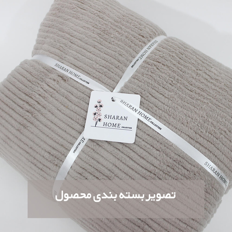 شال مبل شاران هوم مدل مخملی طرح راه راه سایز 350×170 سانتی متر
