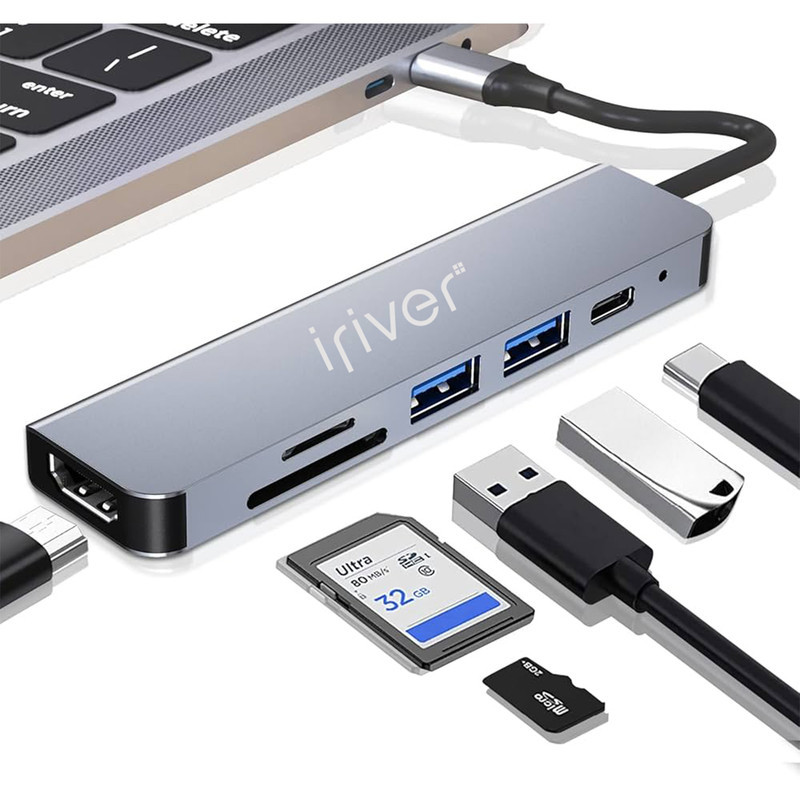 هاب و کارت خوان 5 پورت USB-C آیریور  مدل TC2-4K