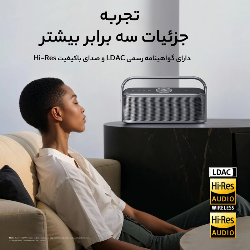 اسپیکر بلوتوثی قابل حمل انکر مدل Soundcore Motion X600A3130