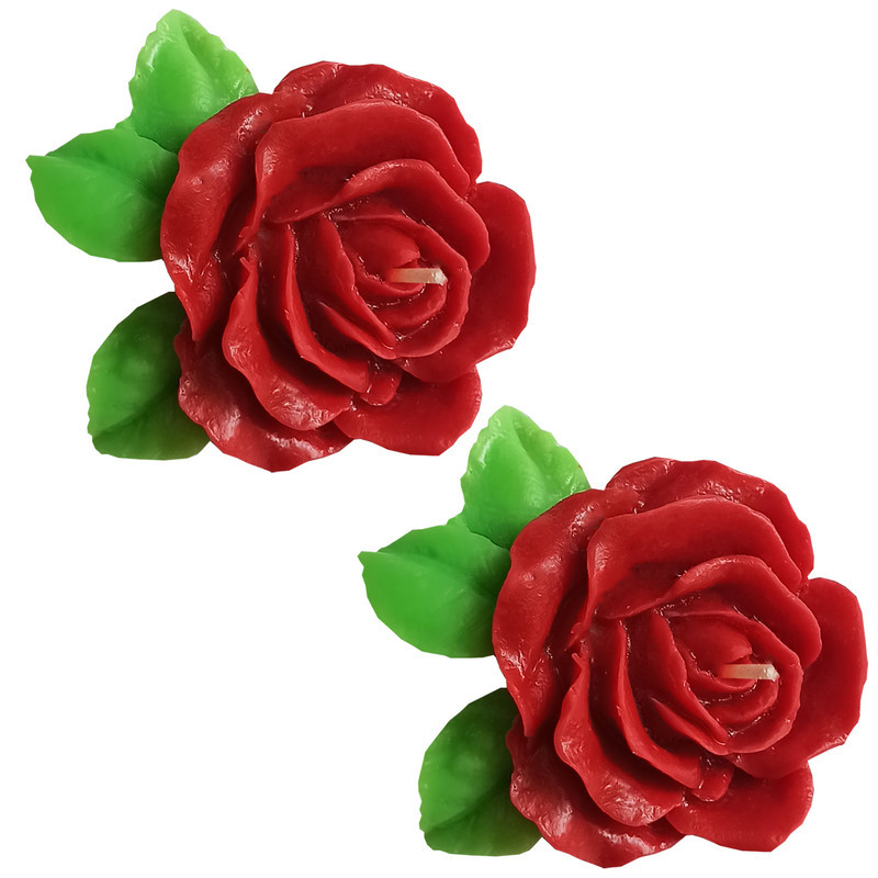 شمع دست ساز مدل گل رز بسته 30 عددی