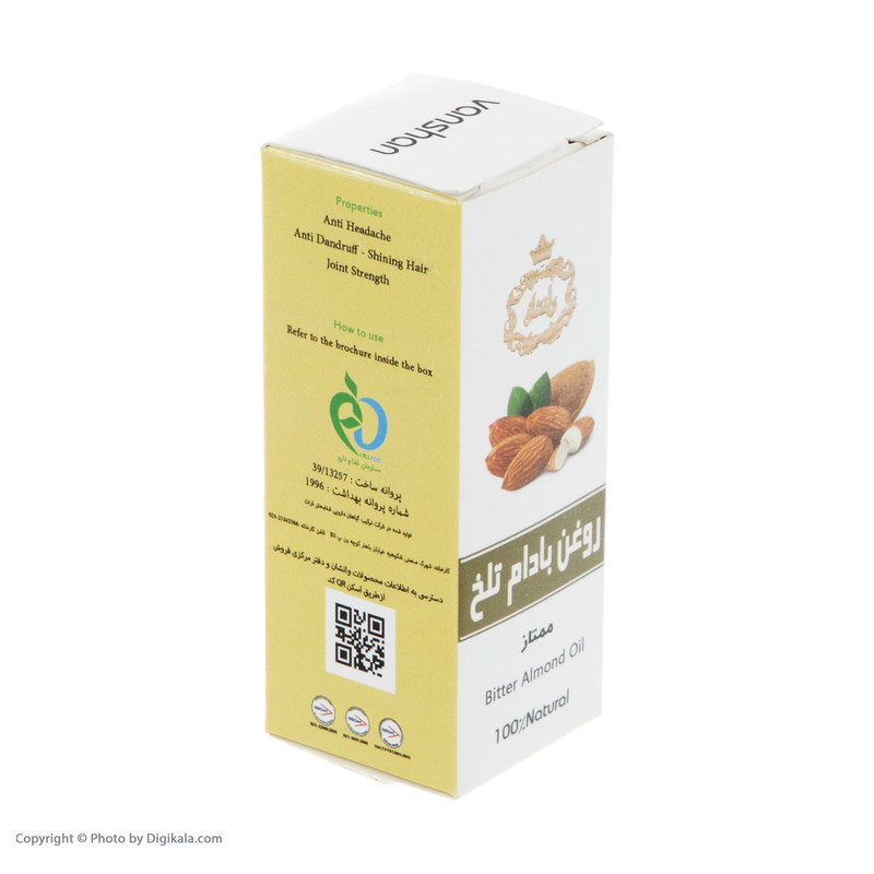 روغن مو بادام تلخ وانشان کد 03 حجم 30 میلی لیتر