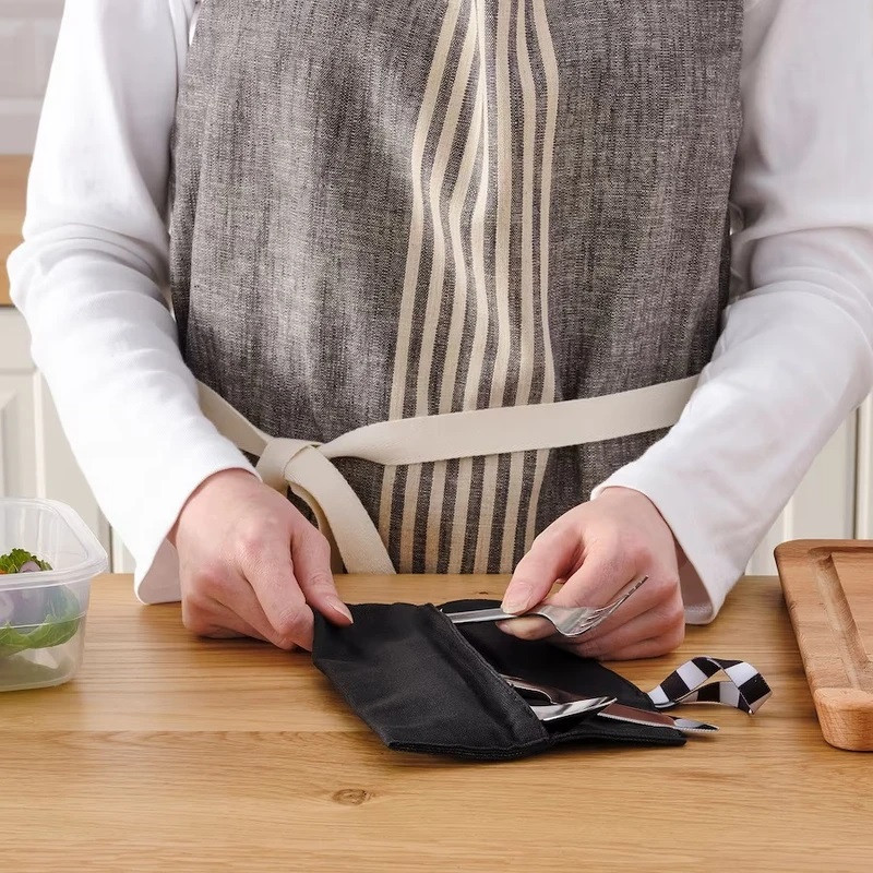 قاشق و چنگال سفری ایکیا مدل 205 به همراه کاور