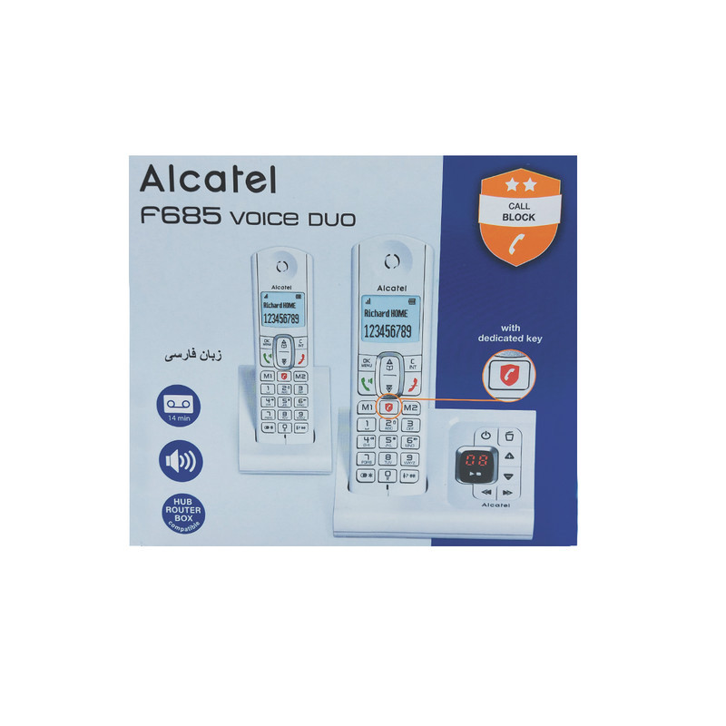 تلفن بی سیم آلکاتل مدل F685 Voice Duo FR