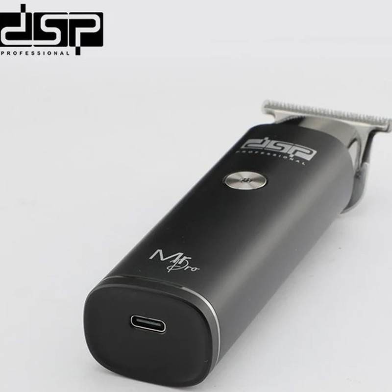 ماشین اصلاح موی سر و صورت دی اس پی مدل 91095 با تیغه استیل ضدزنگ، موتور 6700 دور در دقیقه، باتری لیتیومی 600mAh، شارژ و استفاده 120 دقیقه‌ای، صفحه نمایش شارژ و عملکرد توربو همراه با 3 شانه 1.5، 3 و 4.5 میلی‌متری