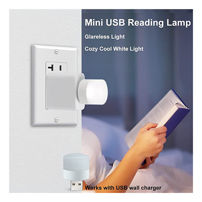 چراغ قوه مدل USB با نور مهتابی بسته 10 عددی