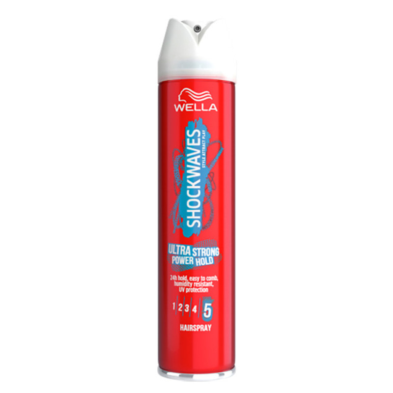 اسپری مو ولا مدل Shockwaves Ultra Strong حجم 250 میلی لیتر