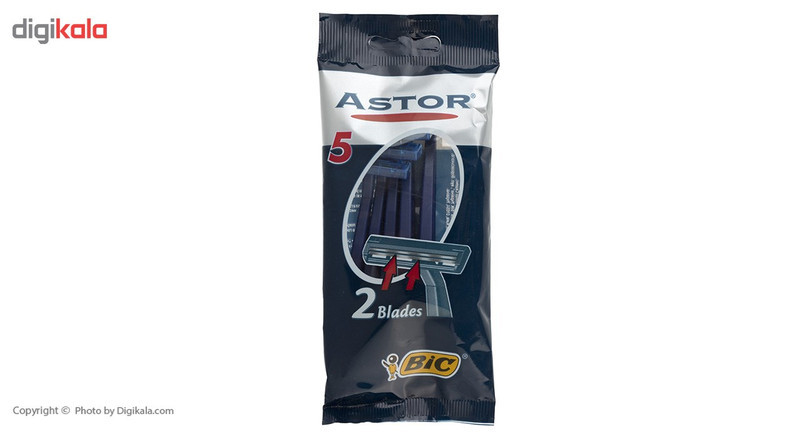 خود تراش بیک مدلAstor بسته 5 عددی