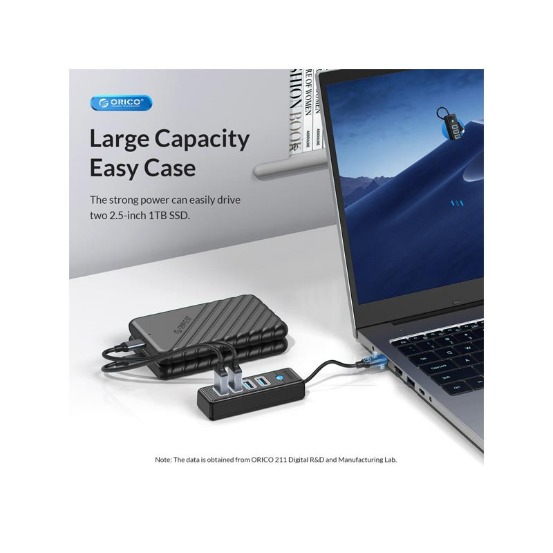 هاب 4 پورت USB 3.0 اوریکو مدل PW4U-C3-015