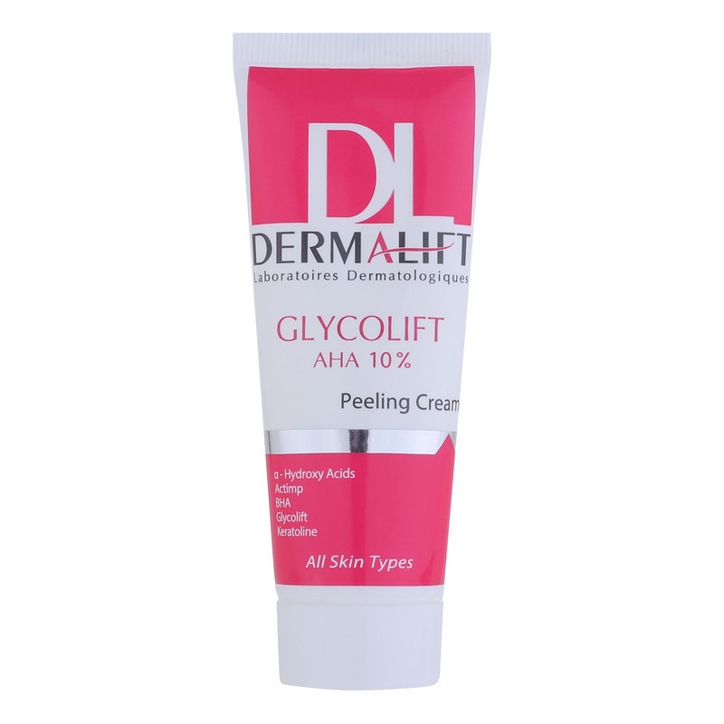 کرم لایه بردار صورت درمالیفت مدل Glycolift مناسب انواع پوست حجم 40 میلی لیتر