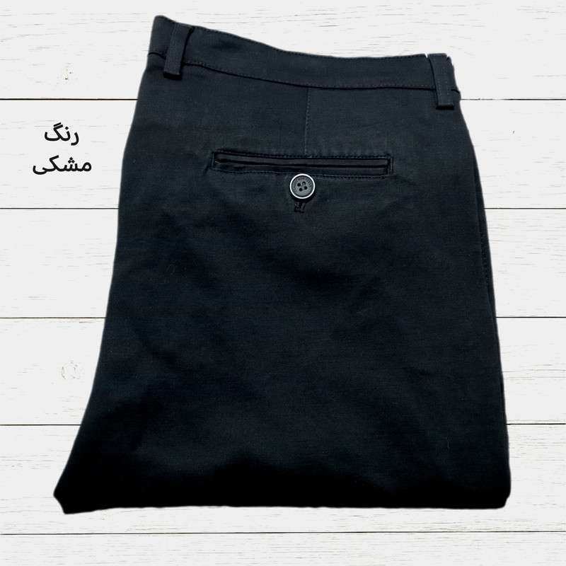 شلوار معمولی (regular fit) مردانه مدل کتان کلاسیک کد sh163