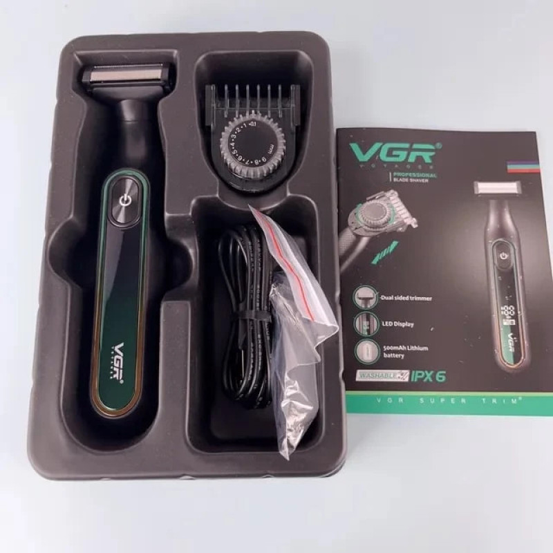 ماشین اصلاح موی سر و صورت شارژی وی جی ار مدل V-360(Stars)