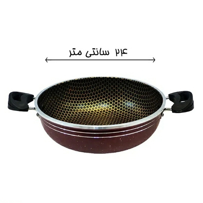 سرویس تابه 3 پارچه مدل کندو طرح داخل زنبوری