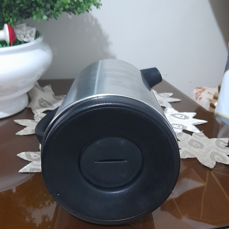 فلاکس مدل شیشه ای طرح استیل گنجایش 1 لیتر