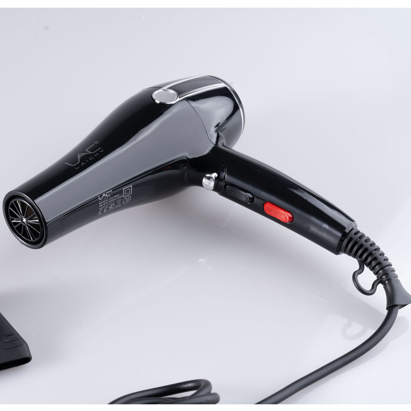 سشوار حرفه‌ای 2200 وات لایچی مدل L-9050، موتور AC، وزن 990 گرم، المنت فلز، دارای سری متمرکز‌کننده باریک با ویژگی صاف‌کنندگی، با قابلیت باد سرد