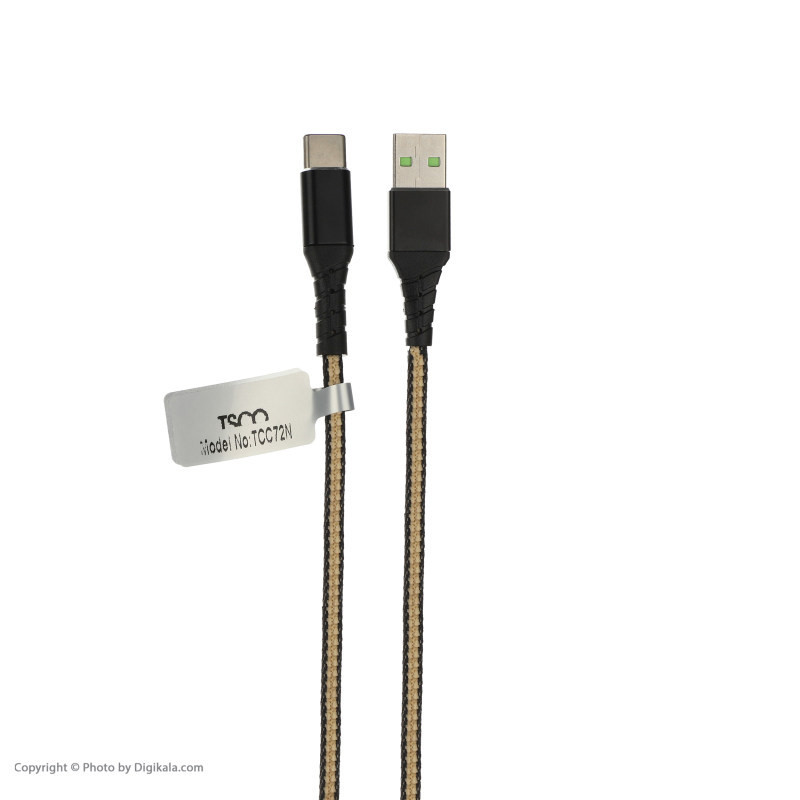 کابل تبدیل USB به Usb-c تسکو مدل TC C72N طول 1 متر