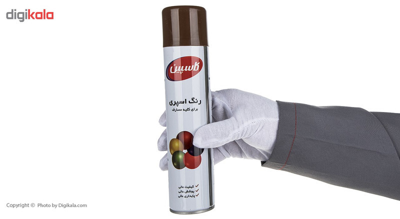 اسپری رنگ قهوه ای شکلاتی کاسپین وزن 295 گرم