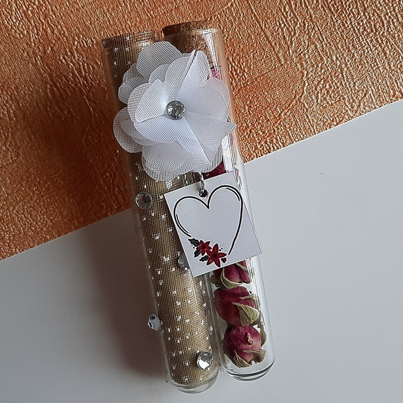 گیفت عروسی مدل گل محمدی و حنا مجموعه ۵ عددی