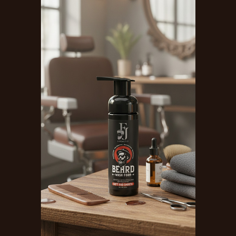 شامپو شست و شوی ریش و سبیل افجه مدل BEARD-WfA مناسب برای انواع مو حجم 150 میلی لیتر