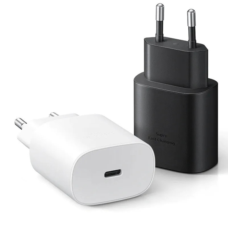 شارژر دیواری 25 وات مدل SAM25W SUPER FAST CHARGE به همراه کابل تبدیل USB-C