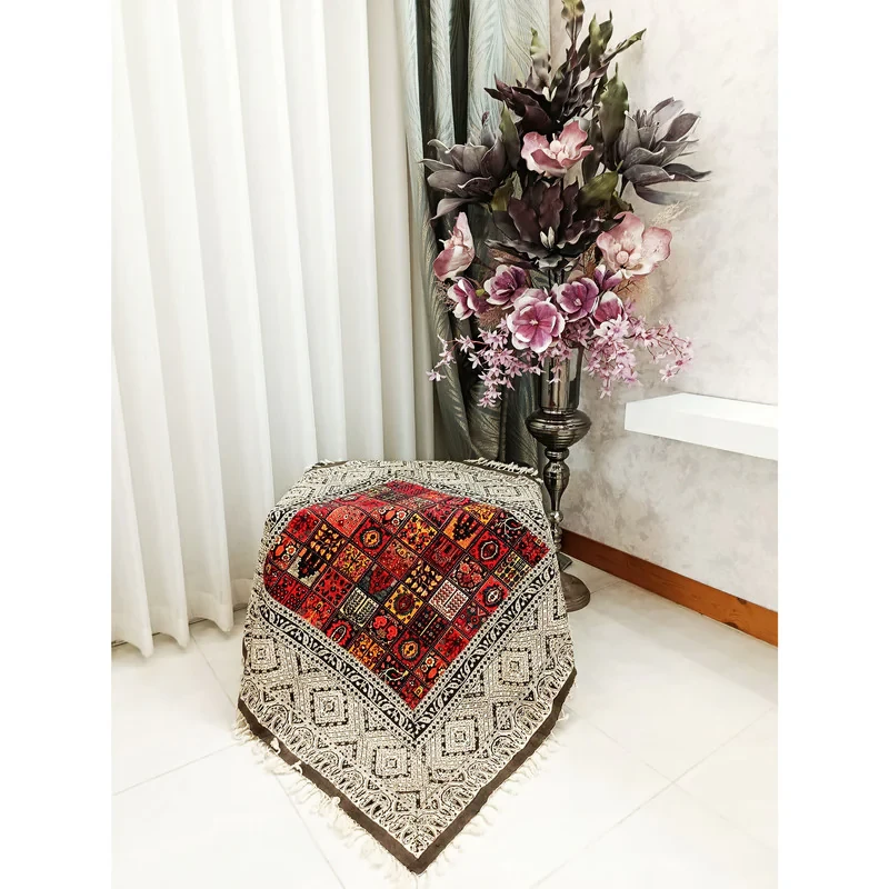 رومیزی مخمل مدل گلیم