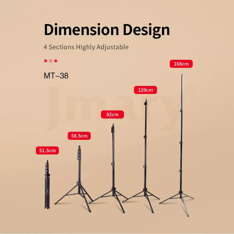 سه پایه دوربین جی ماری مدل MT-38