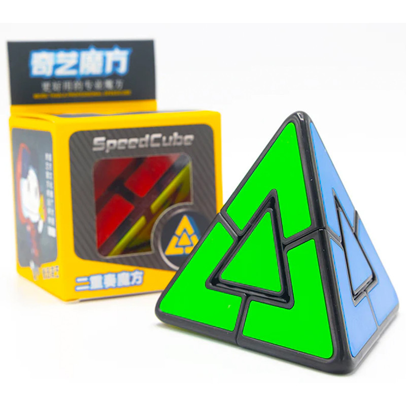مکعب روبیک چی ای مدل هرم دوقلوی لایت کای وای QY Pyraminx Lite