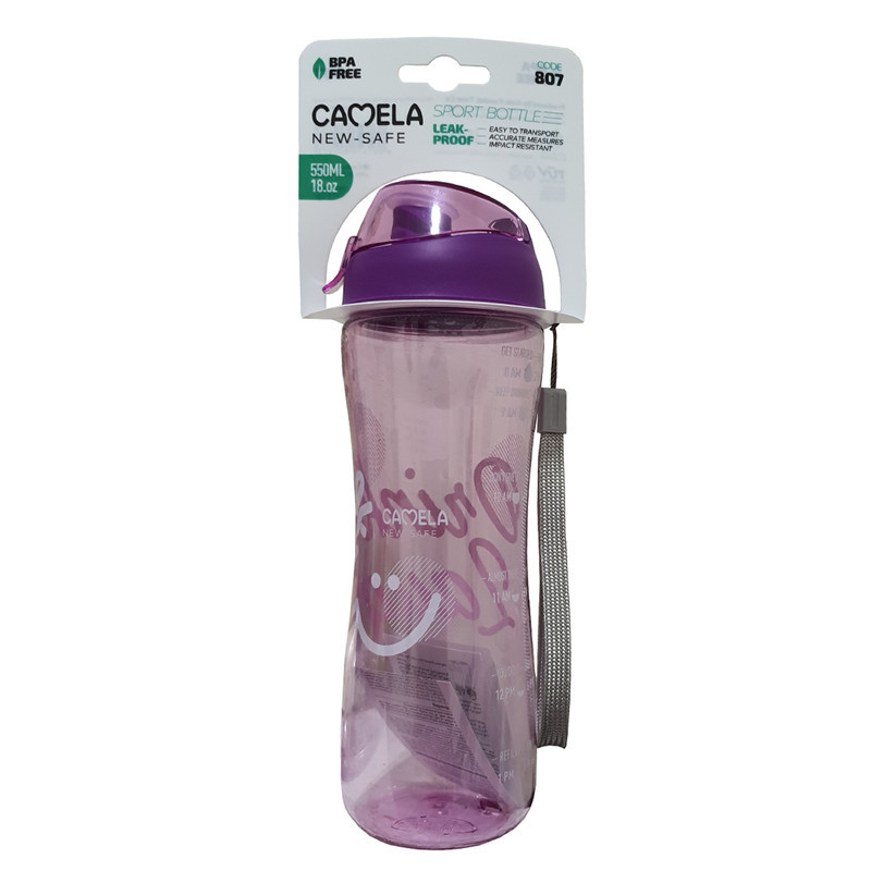 قمقمه دوچرخه کملا مدل New-Safe Drink کد 807-Cam گنجایش 0.550 لیتر