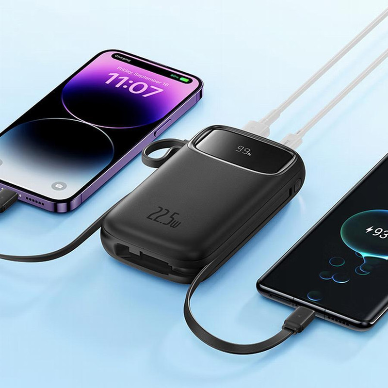 پاوربانک باسئوس مدل QPOW PRO + DIGITAL DISPLAY  ظرفیت 20000 میلی آمپر ساعت