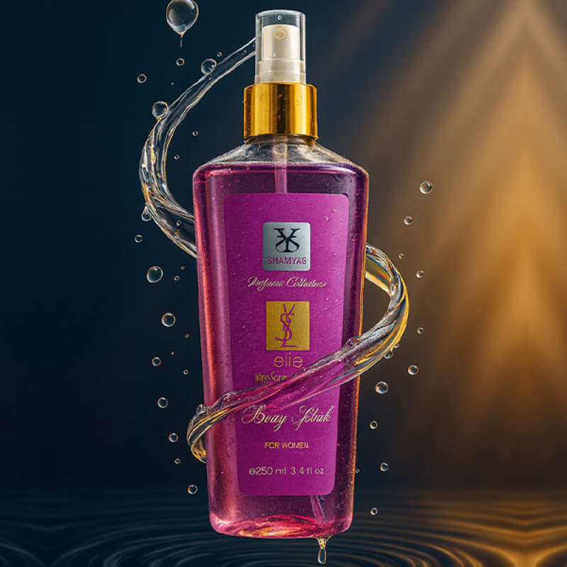 بادی اسپلش زنانه شمیاس مدل Yves Saint Laurent Elle حجم 250 میلی‌لیتر