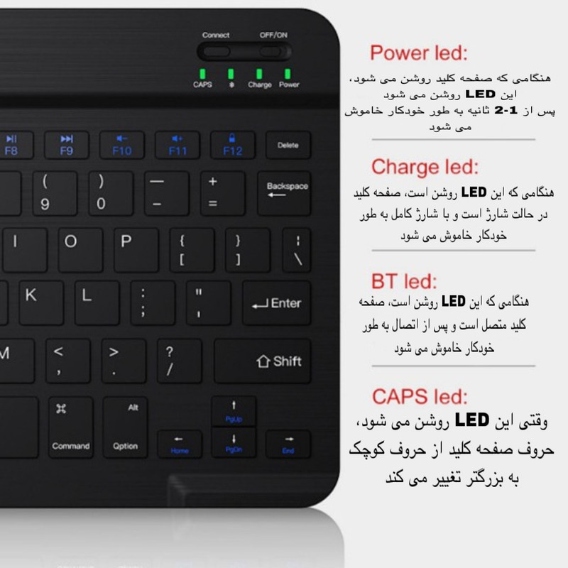 کیبورد و ماوس بی سیم مدل KIT، سوییچ ممبران، Tenkeyless