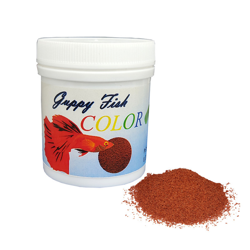 غذای ماهی گوپی مدل COLOR وزن 50 گرم