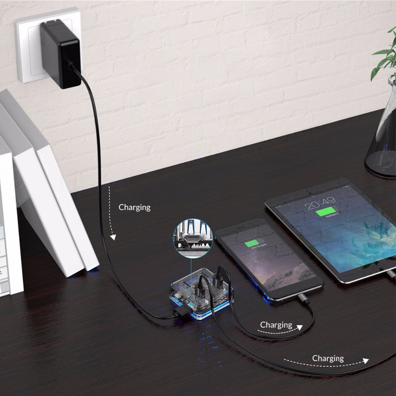 هاب USB 3.0 چهار پورت اوریکو مدل MH4U-U3