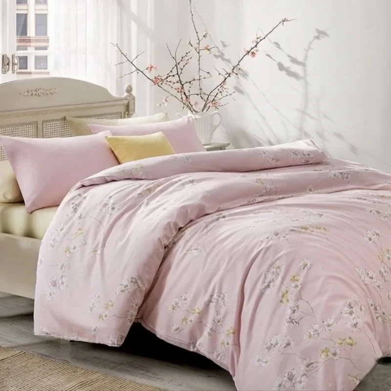 روکش لحاف ساتن-پنبه انگلیش هوم مدل Pure Fleur دو نفره سایز 220x200 سانتی‌متر