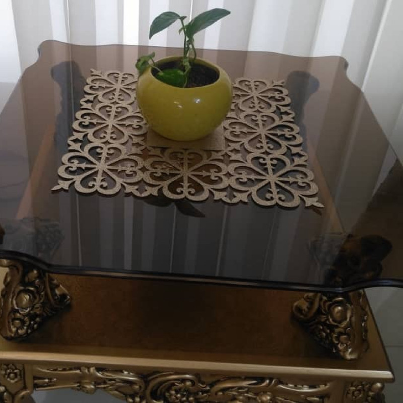 رومیزی طرح نیلوفر کد 22cm