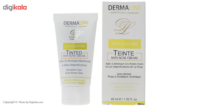 کرم ضد جوش رنگی درمالاین سری Dermapore حجم 45 میلی لیتر
