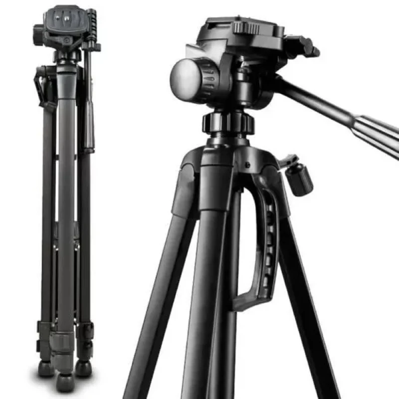 سه پایه دوربین ویفنگ مدل WT3520 به همراه گیره نگهدارنده موبایل