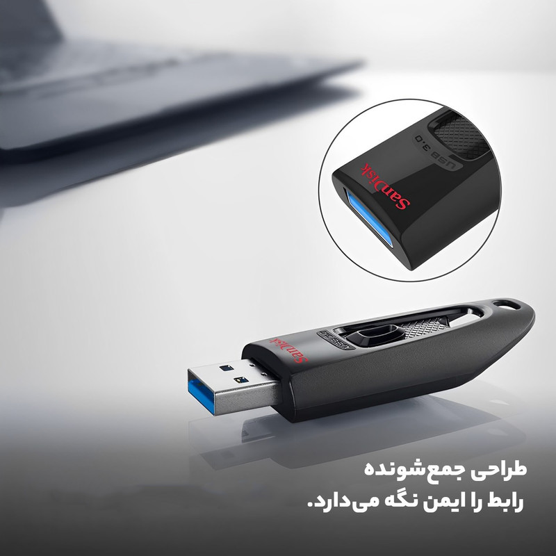 فلش مموری USB 3.0 سن دیسک مدل CZ48 ظرفیت 16 گیگابایت