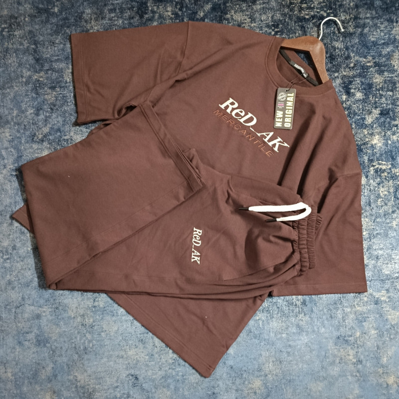 ست تی شرت و شلوار مردانه مدل Red_Ak