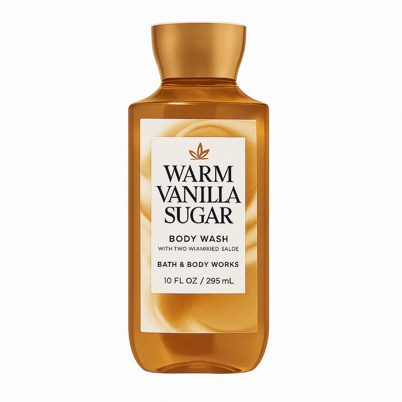 ژل شستشو بدن بس اند بادی ورکز مدل Warm vanilla suger حجم 295 میلی لیتر
